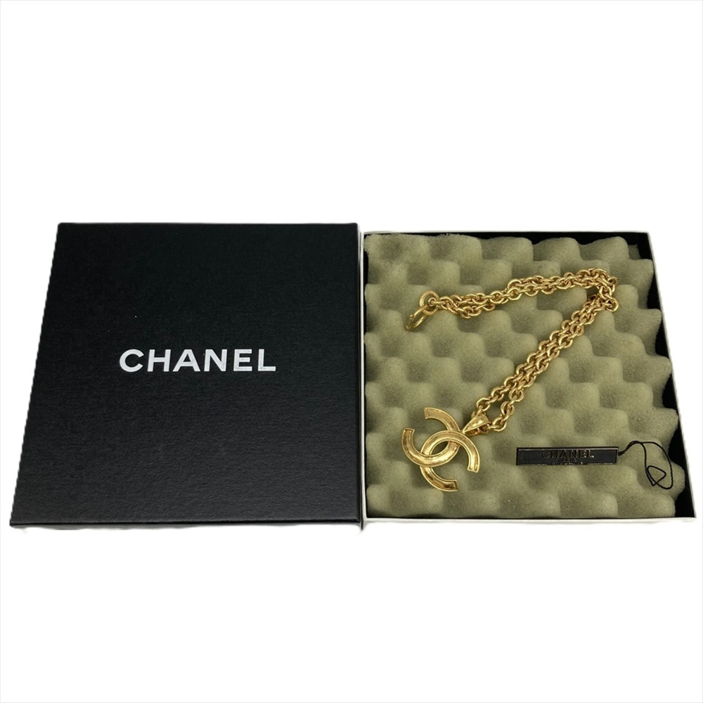 CHANEL Gold Logo Necklace - Picture 9 of 9